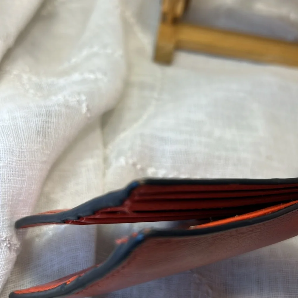Coach leather preloved wallet